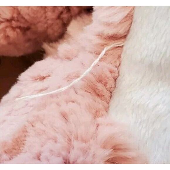 11 Inch Pink White Cat Red Round Flocked Nose Calplush Stuffed Animal Plush Toy - Picture 11 of 11